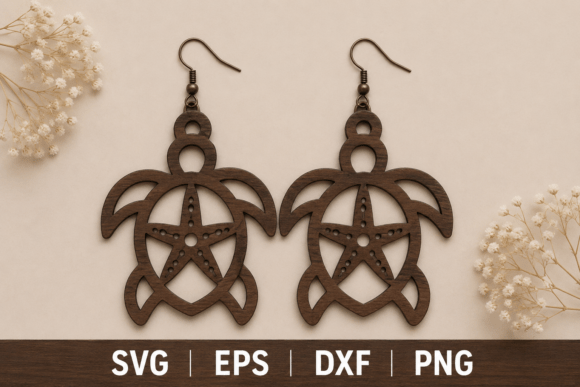Download Sea Turtle Earring SVG, Laser Cut Files - Premium Resources